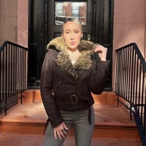 Pretty Little Liars Leather PennyLane Fur Jacket